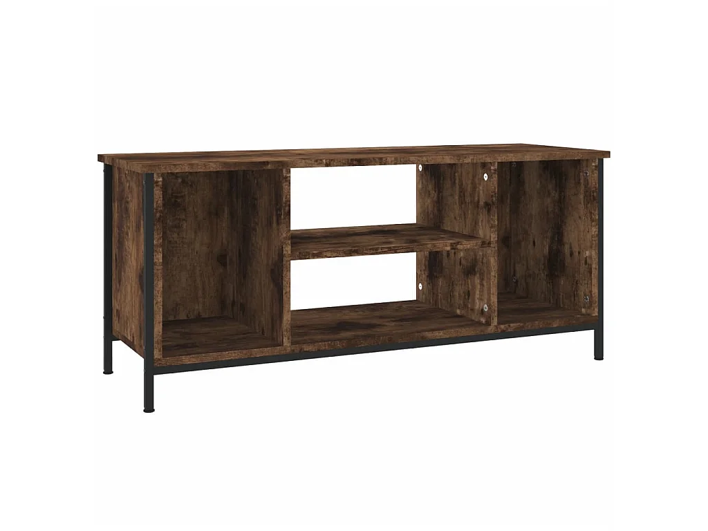 Ypel  Meuble TV chêne fumé 102x35x45 cm bois d'ingénierie