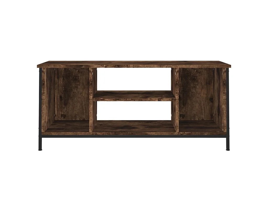 Ypel  Meuble TV chêne fumé 102x35x45 cm bois d'ingénierie