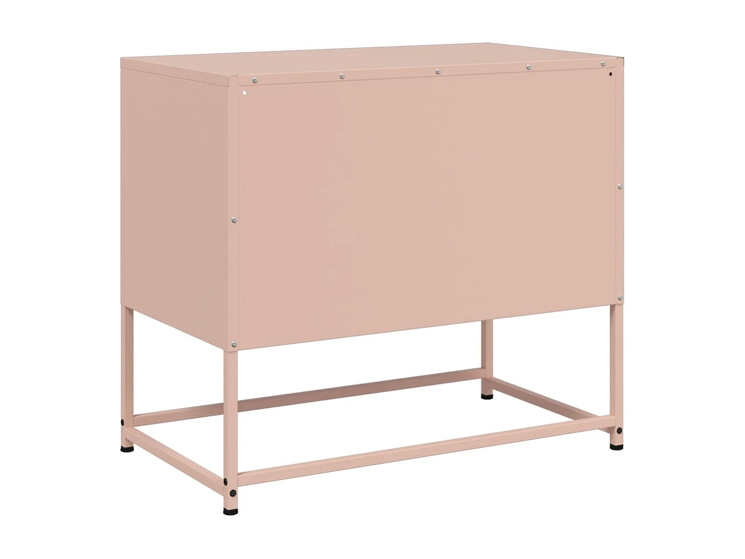 Hampden  Meuble TV rose 68x39x60,5 cm acier