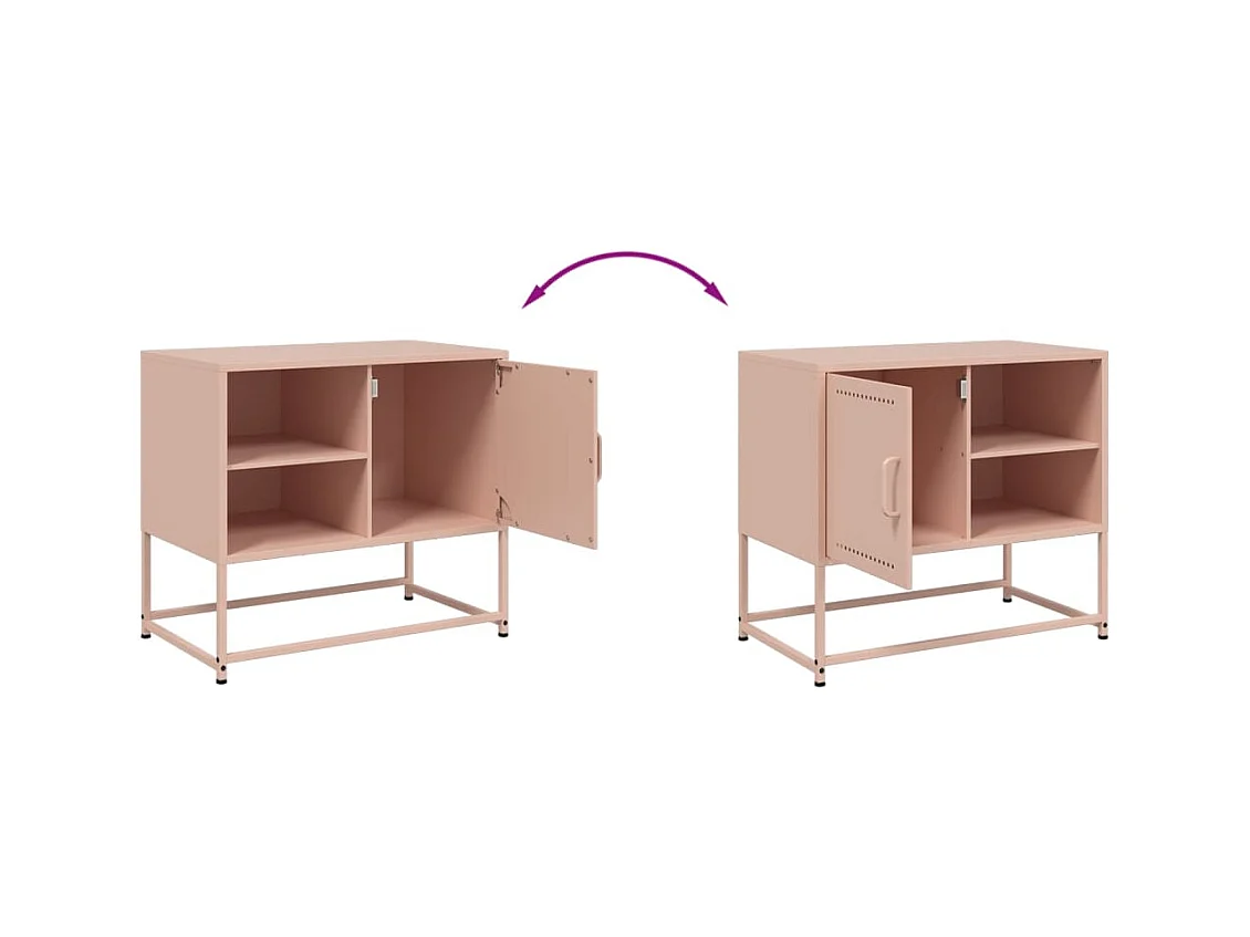 Hampden  Tv-meubel 68x39x60,5 cm staal roze