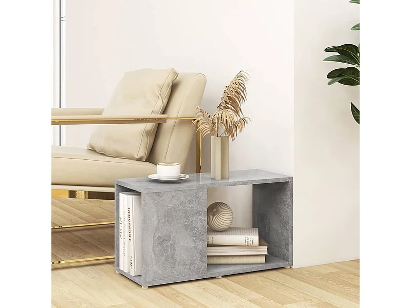 Norman  Meuble TV Gris béton 60x24x32 cm Bois d'ingénierie