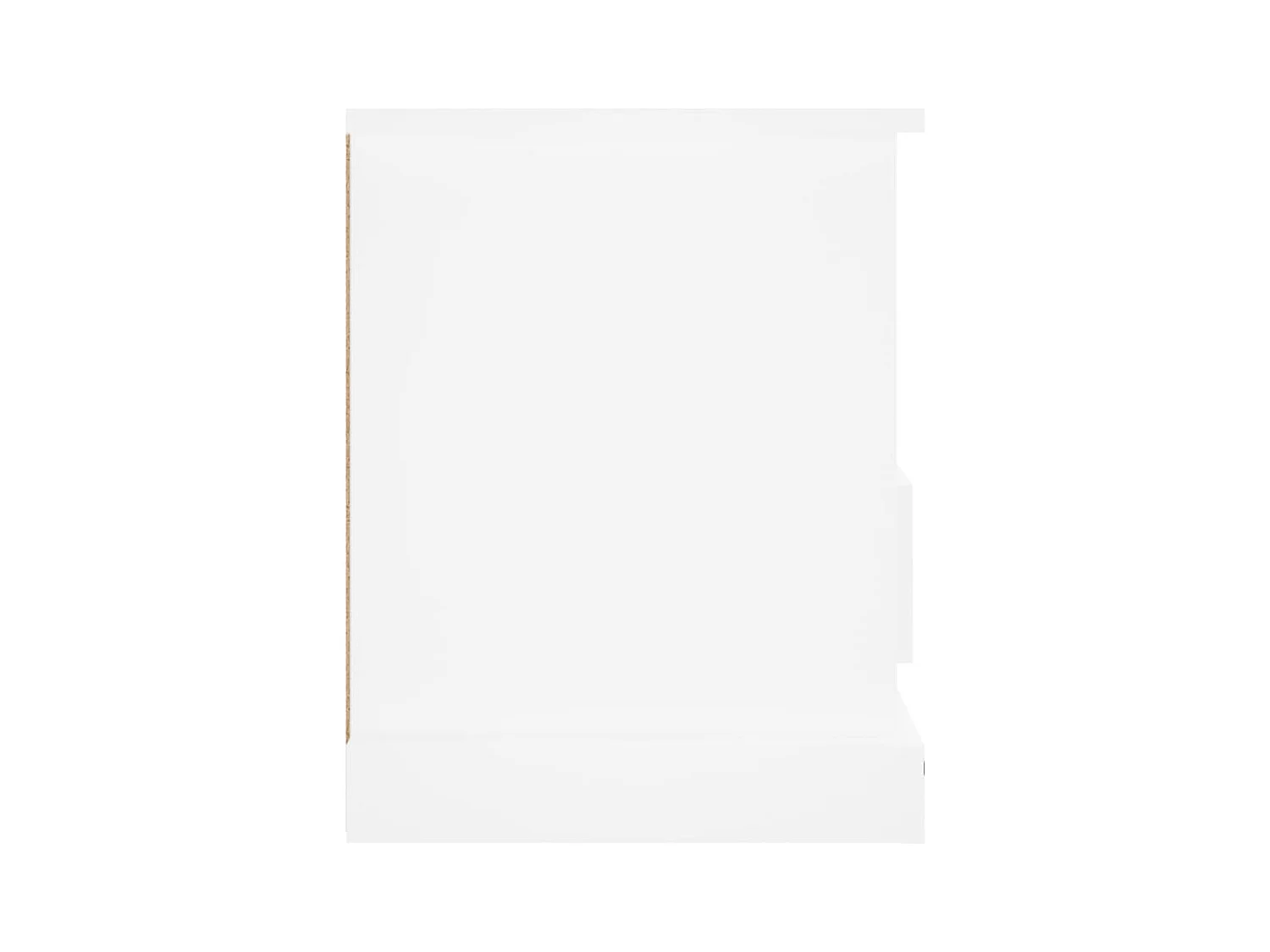 Vrelmi  Meuble TV blanc 93x35,5x45 cm bois d'ingénierie