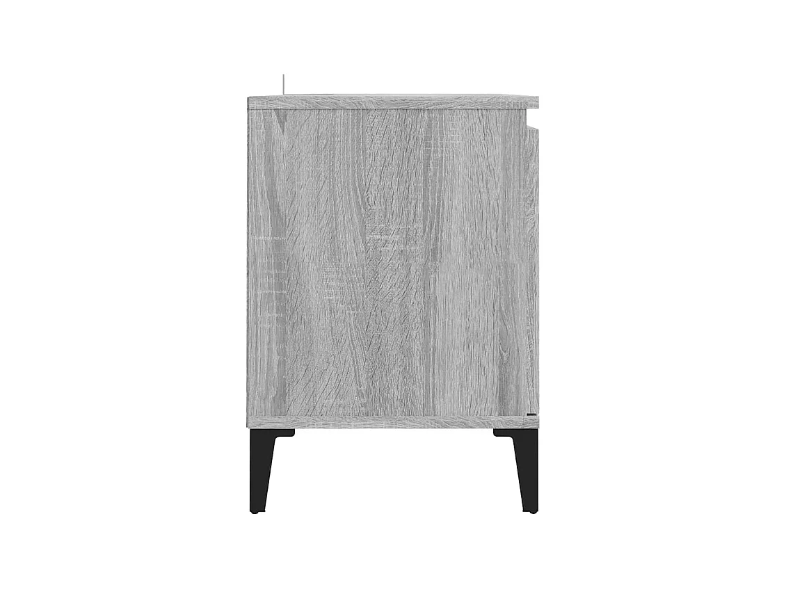 Billie  Meuble TV avec pieds en métal Sonoma gris 103,5x35x50 cm