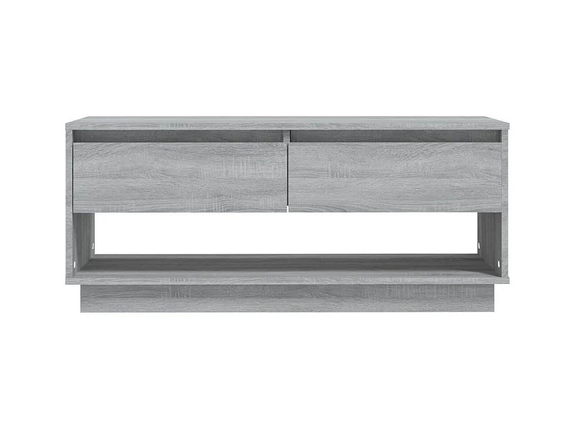 Ilias  Meuble TV Sonoma gris 102x41x44 cm Bois d'ingénierie
