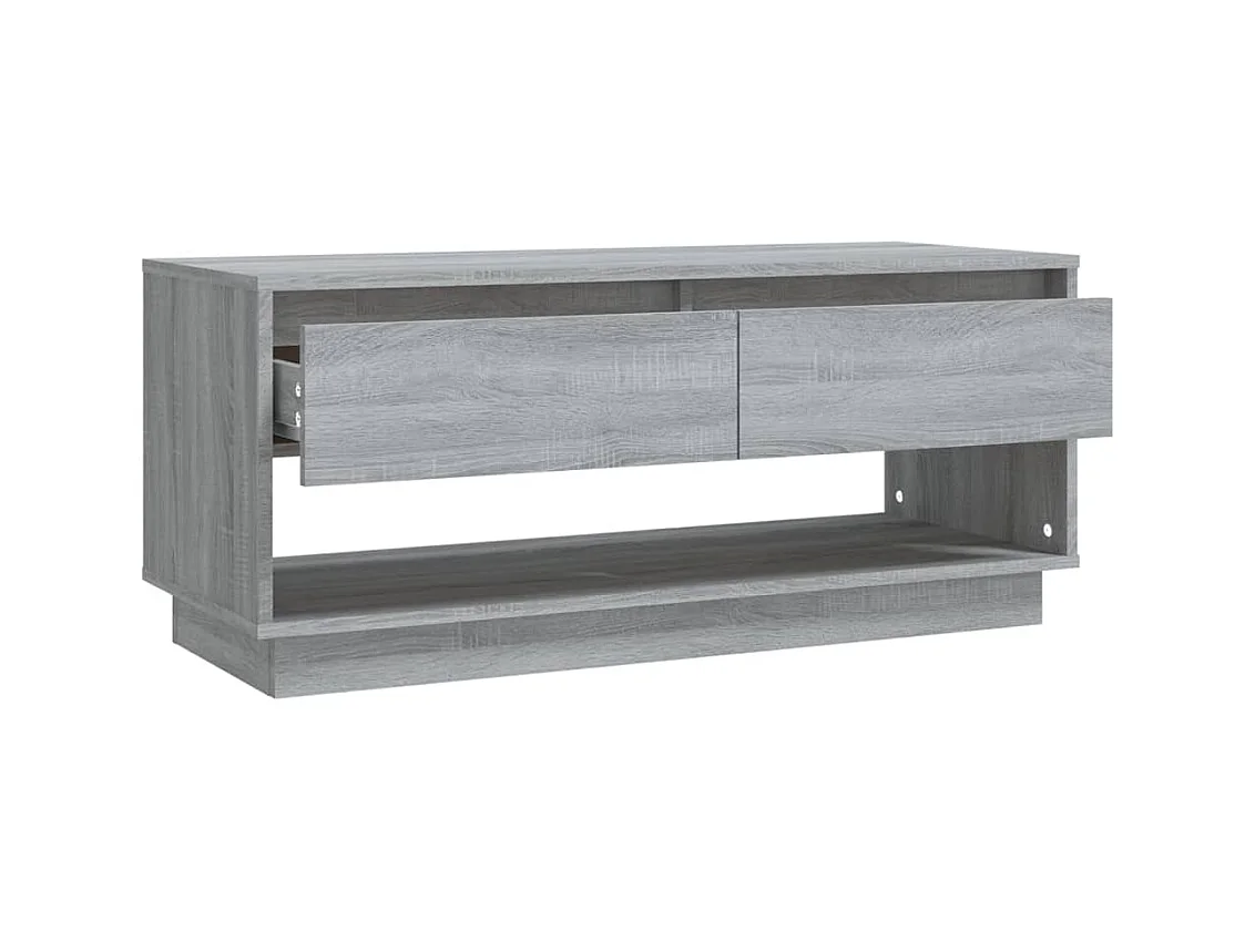Ilias  Meuble TV Sonoma gris 102x41x44 cm Bois d'ingénierie