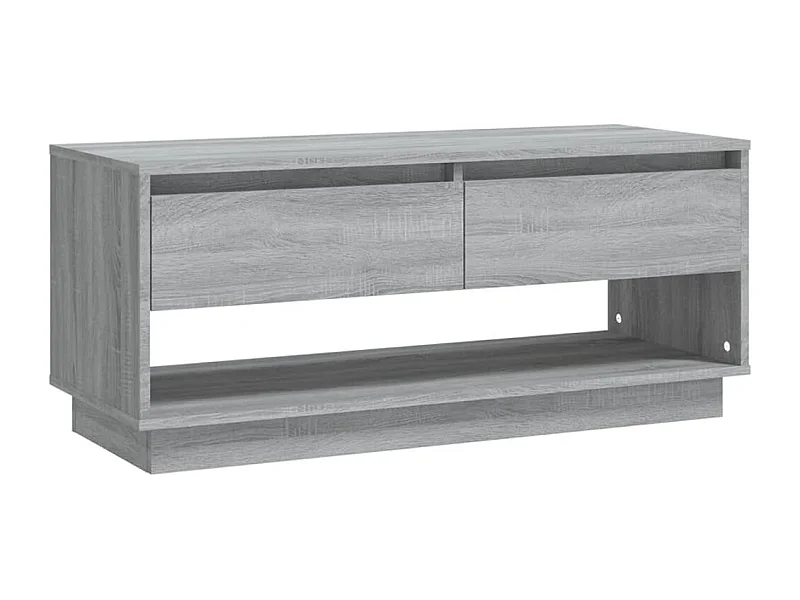 Ilias  Tv-meubel 102x41x44 cm bewerkt hout grijs sonoma eikenkleurig