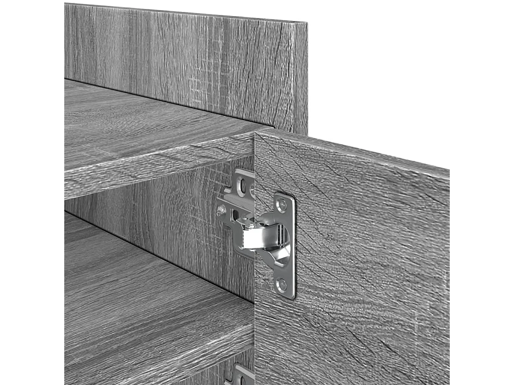 Nando  Meuble TV sonoma gris 80x35x40 cm bois d'ingénierie