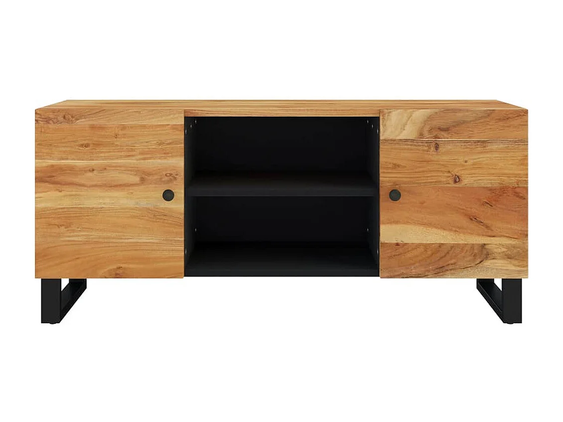 Grimdun  Meuble TV 105x33x46 cm Bois d'acacia massif
