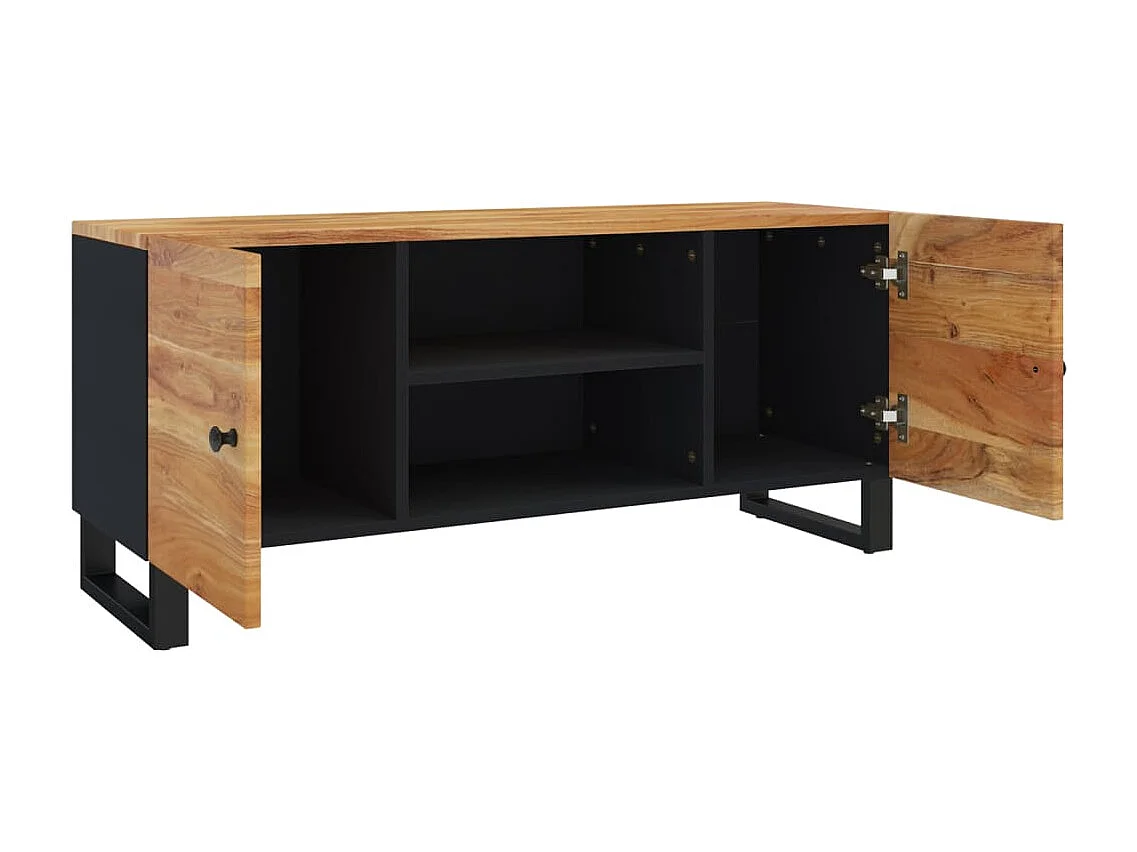 Grimdun  Meuble TV 105x33x46 cm Bois d'acacia massif