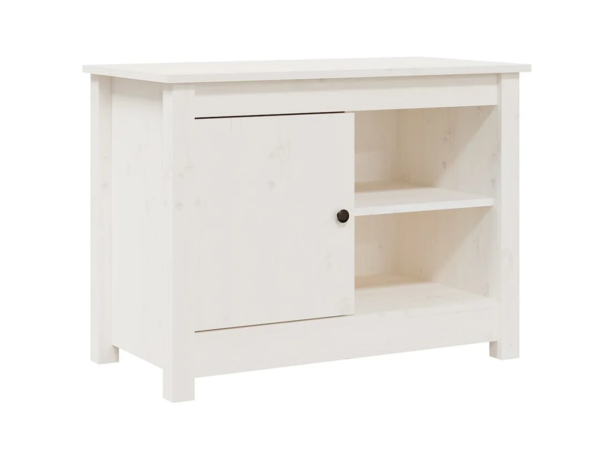 Jean-Gabriel  Tv-meubel 70x36,5x52 cm massief grenenhout wit