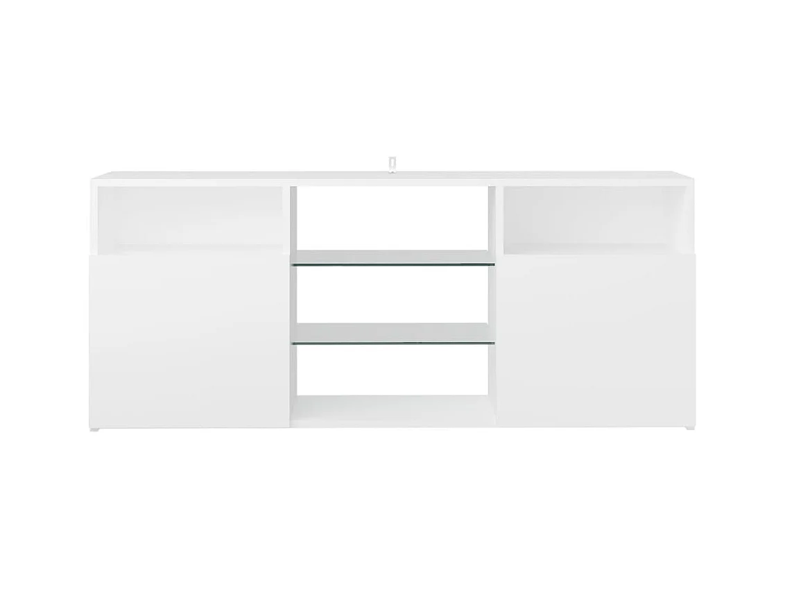 Webster City  Mueble para TV con luces LED blanco 120x30x50 cm