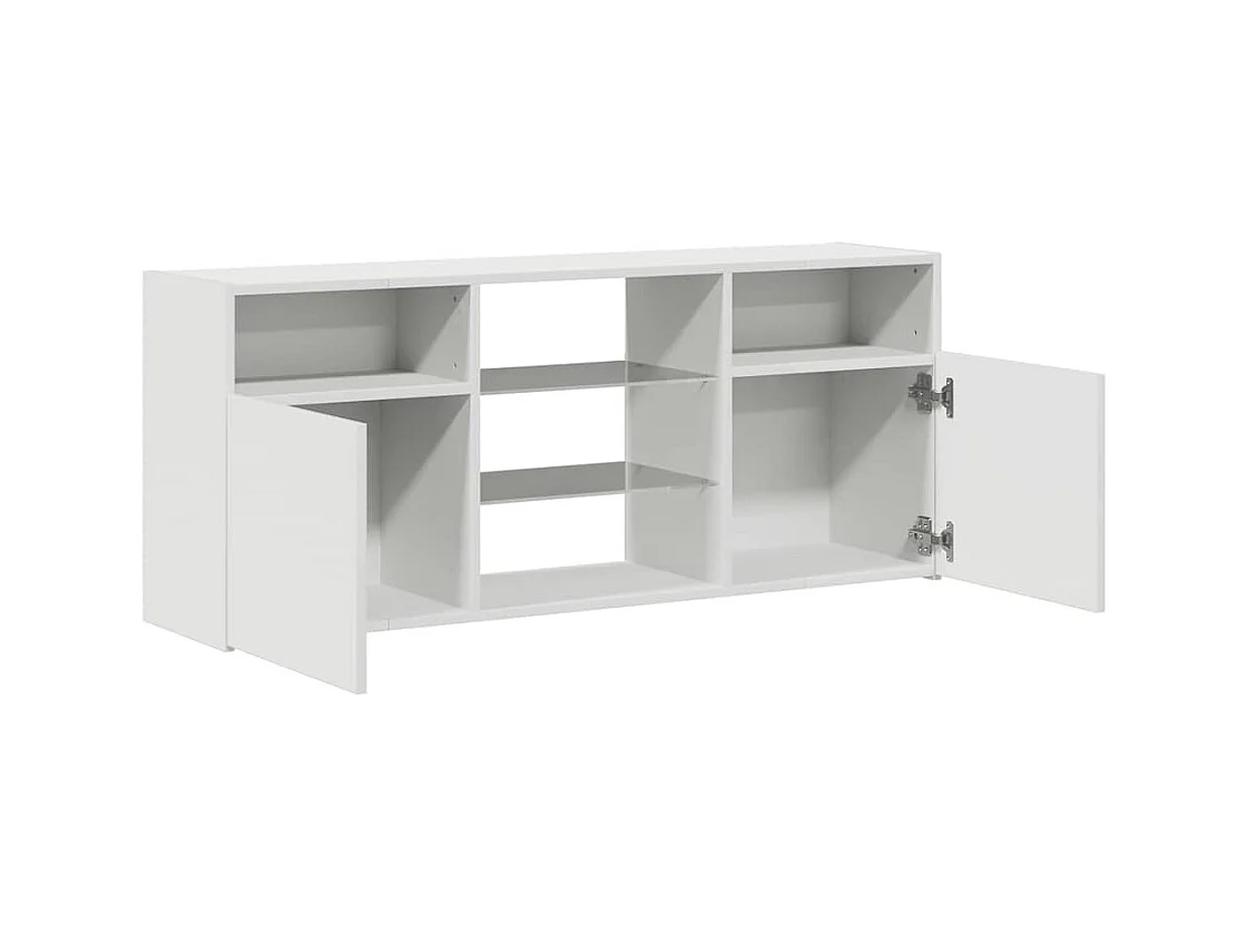 Webster City  Mueble para TV con luces LED blanco 120x30x50 cm