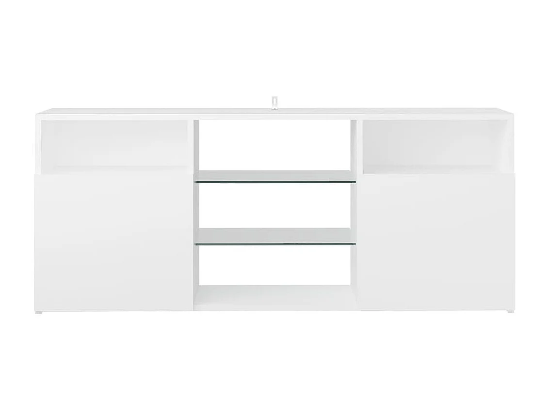 Webster City  Mueble para TV con luces LED blanco 120x30x50 cm