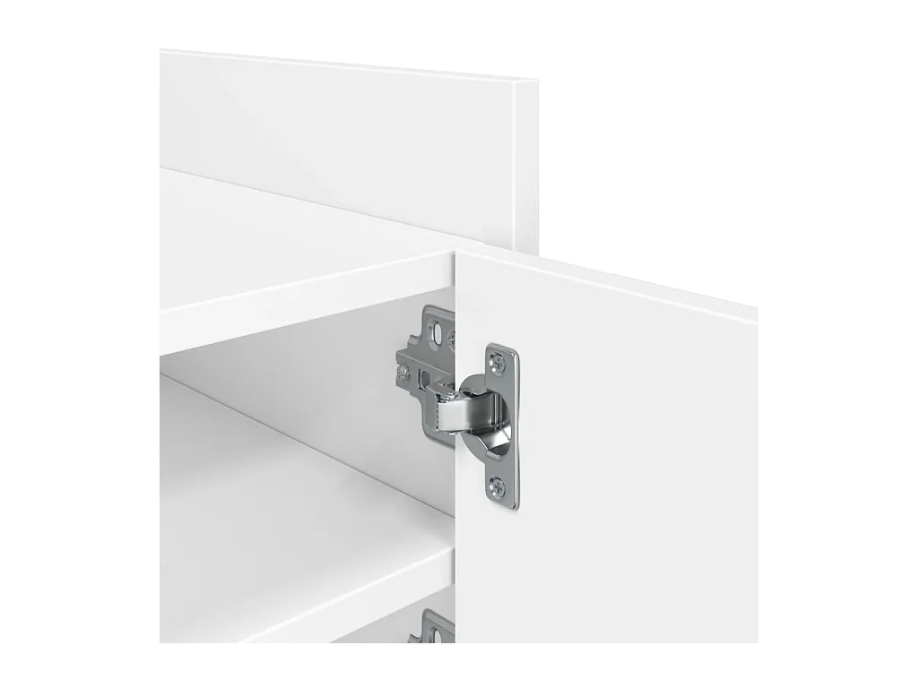 Nando  Mueble de TV madera de ingeniería blanco 80x35x40 cm