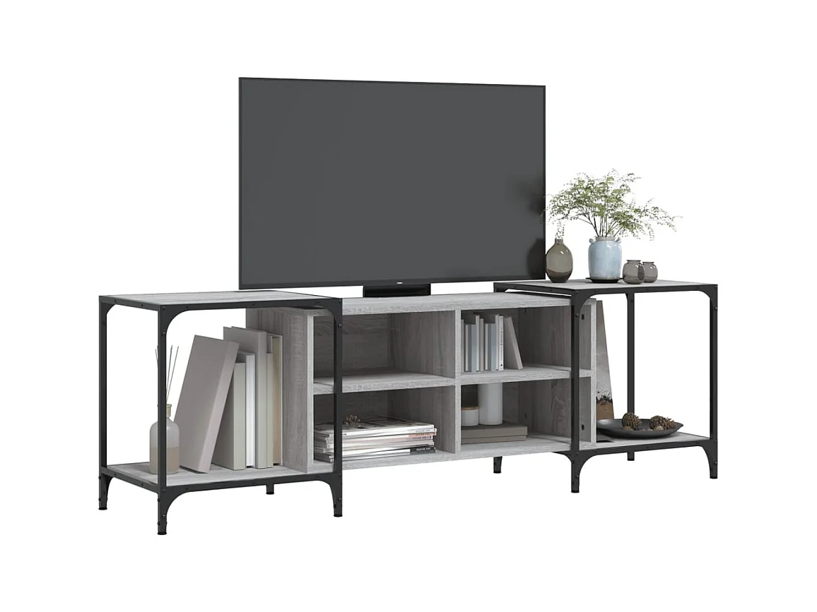 Celorna  Meuble TV sonoma gris 153x37x50 cm bois d'ingénierie