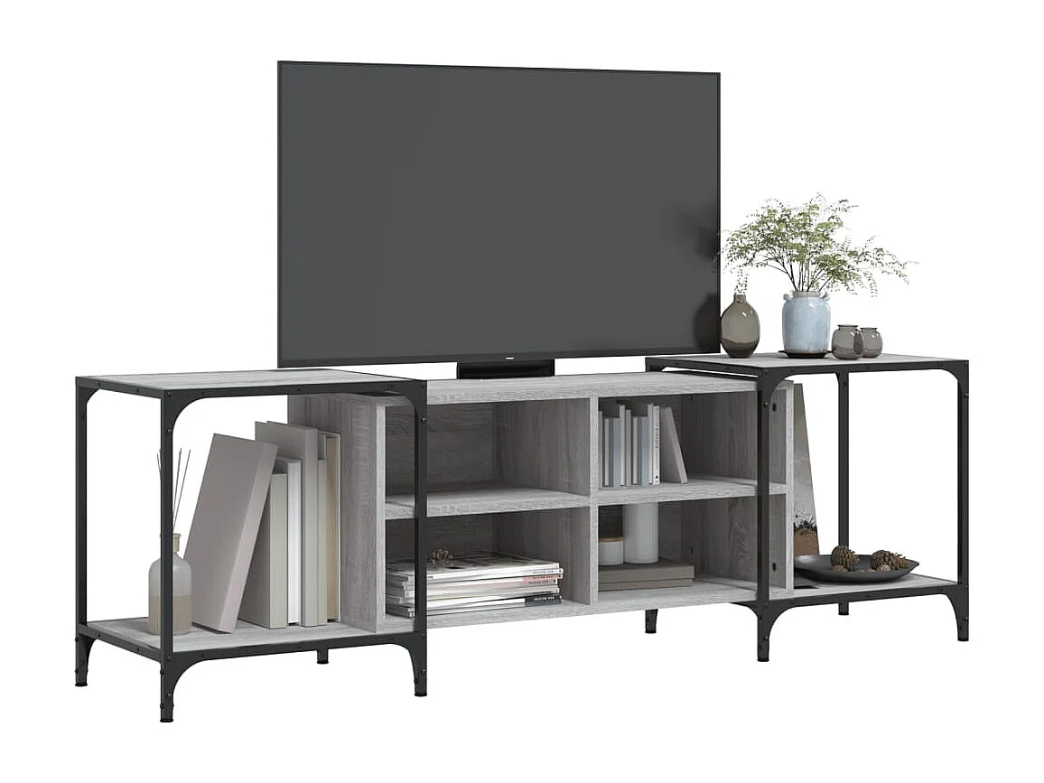 Celorna  Meuble TV sonoma gris 153x37x50 cm bois d'ingénierie