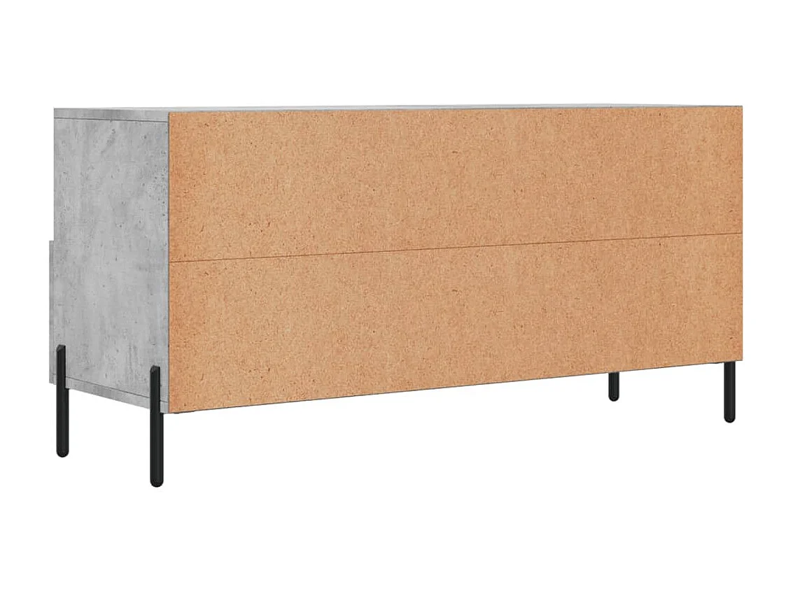 Abbeyfeale  Meuble TV gris béton 102x36x50 cm bois d'ingénierie