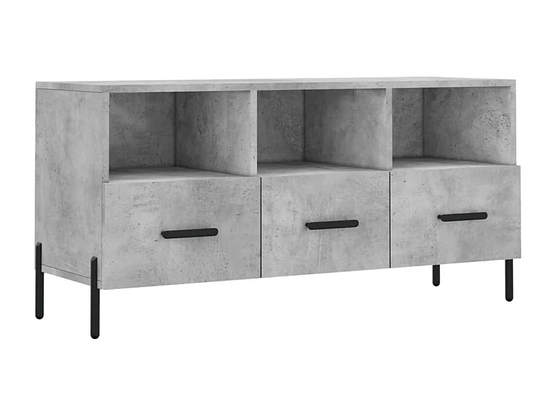 Abbeyfeale  Mueble de TV madera de ingeniería gris hormigón 102x36x50 cm