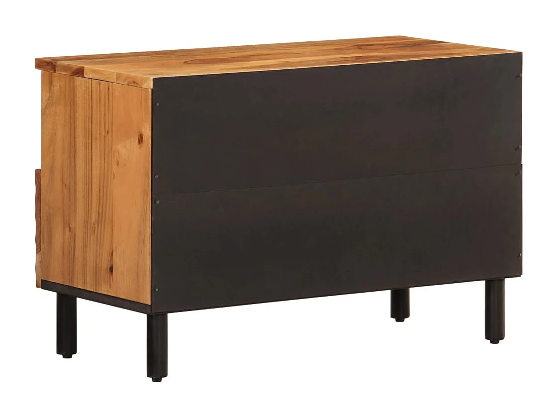 Gudven  Meuble TV 70x33x46 cm Bois d'acacia massif