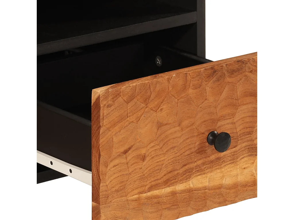 Gudven  Meuble TV 70x33x46 cm Bois d'acacia massif