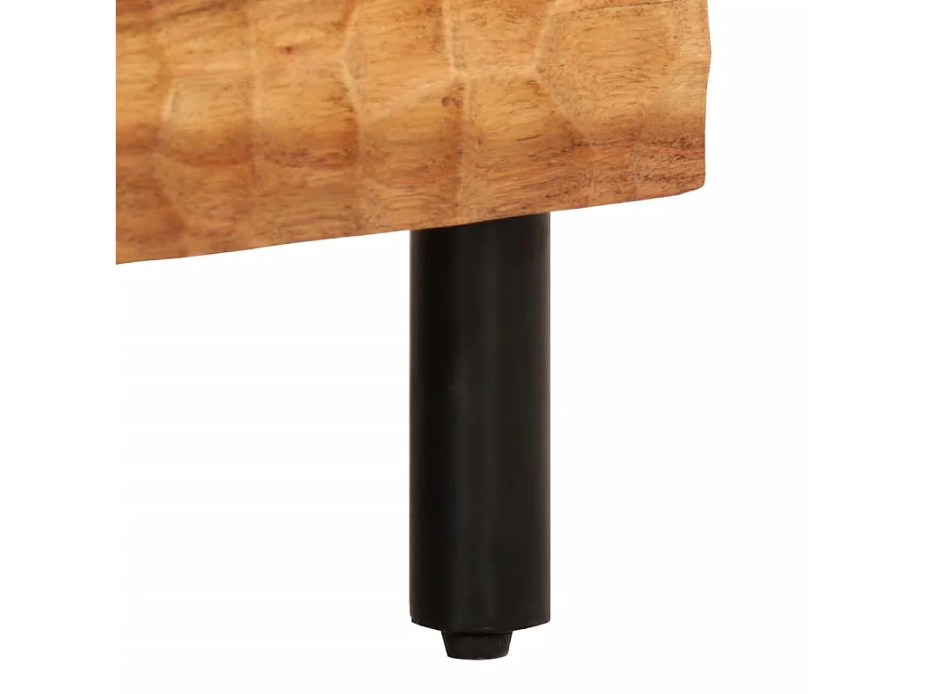 Gudven  Meuble TV 70x33x46 cm Bois d'acacia massif