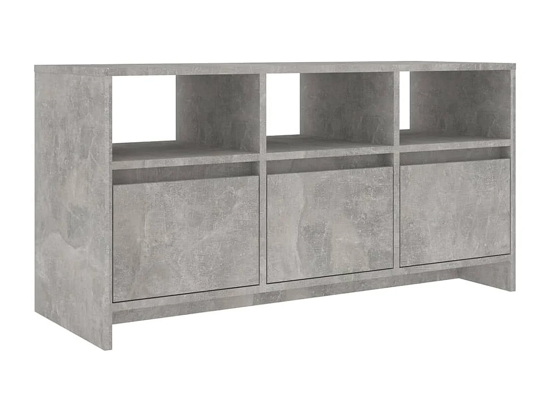 Skorva  Meuble TV Gris béton 102x37,5x52,5 cm Bois d'ingénierie