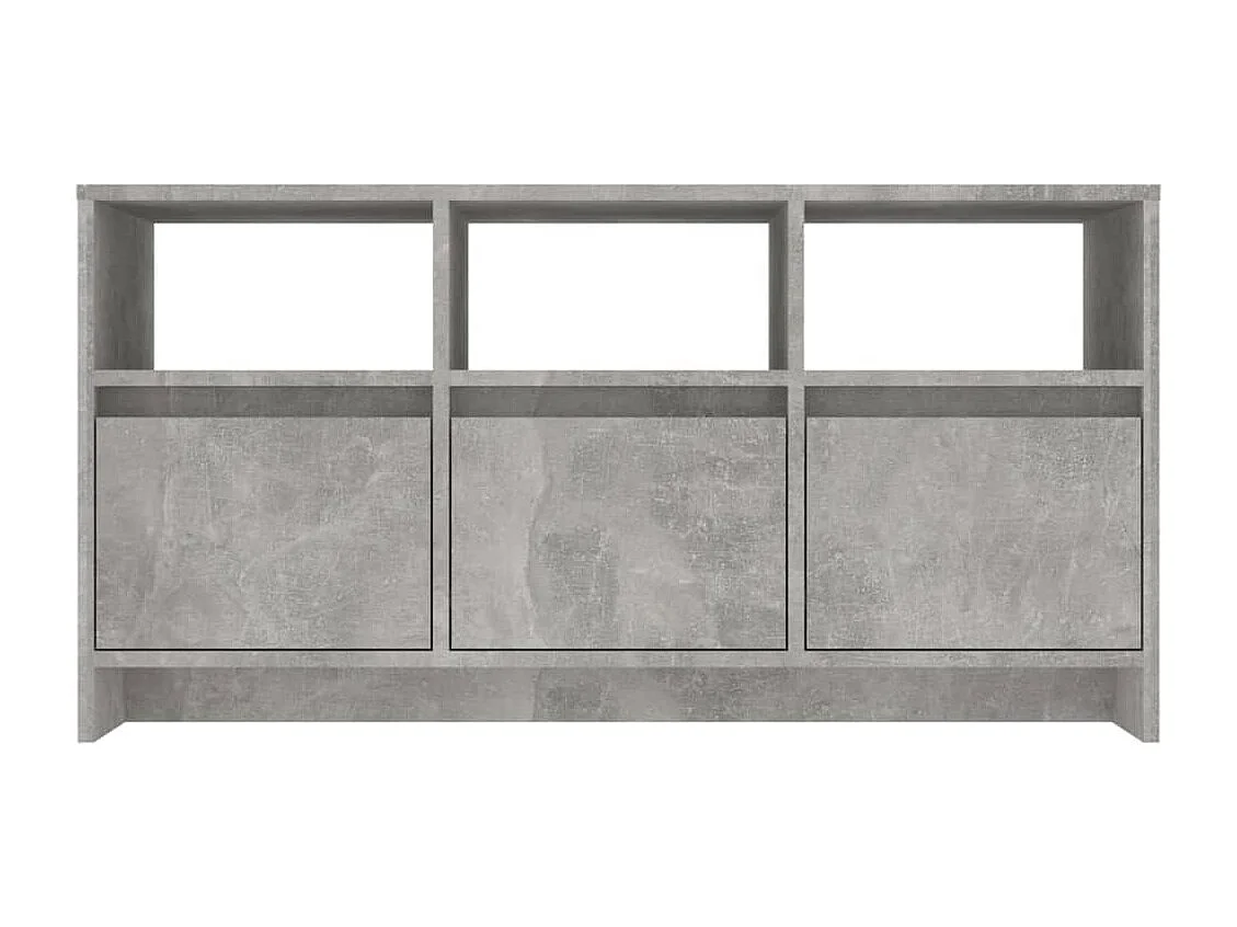 Skorva  Meuble TV Gris béton 102x37,5x52,5 cm Bois d'ingénierie