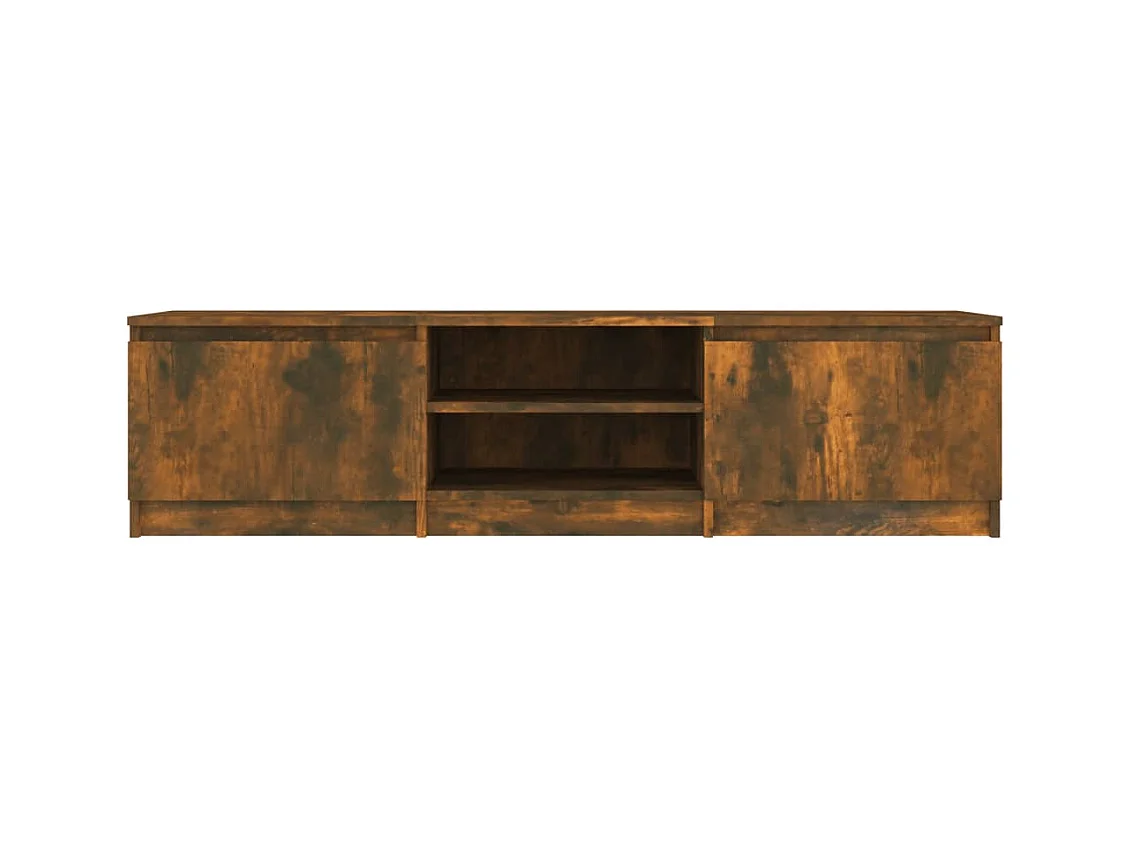 Kingman  Tv-meubel 140x40x35,5 cm bewerkt hout gerookt eikenkleurig