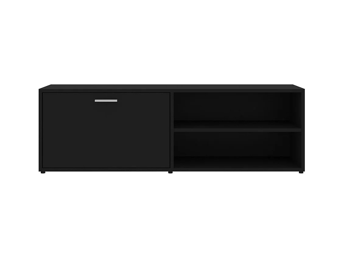 Steijn  Meuble TV Noir 120x34x37 cm Bois d’ingénierie