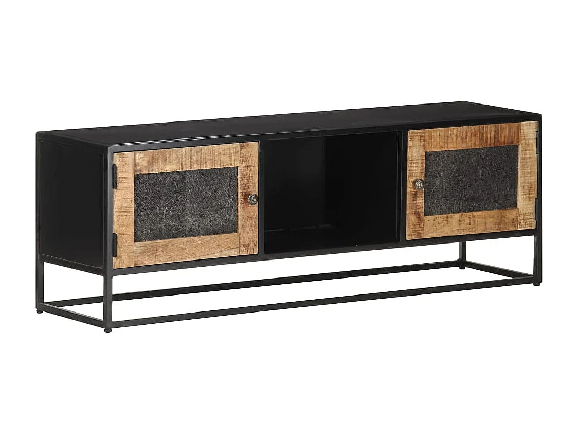 Eustis  Tv-meubel 120x30x40 cm ruw mangohout