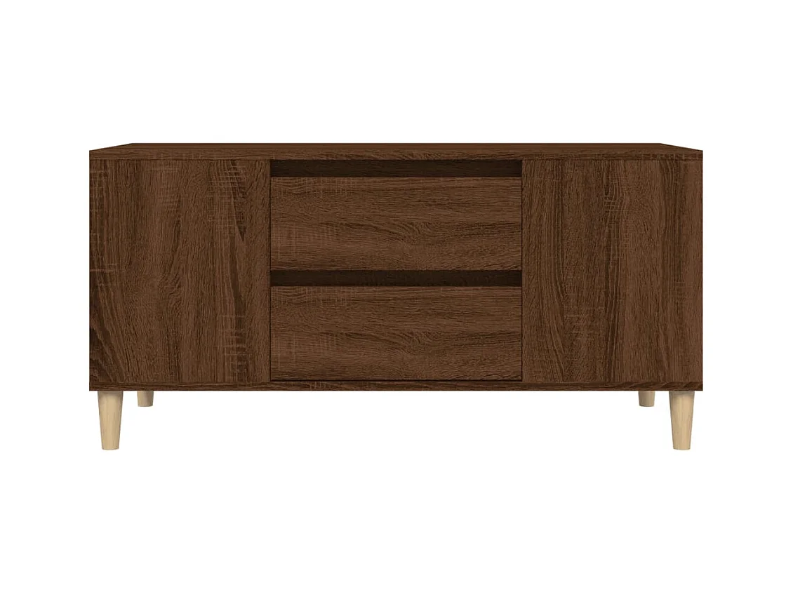 Broomfield  Meuble TV Chêne marron 102x44,5x50 cm Bois d'ingénierie