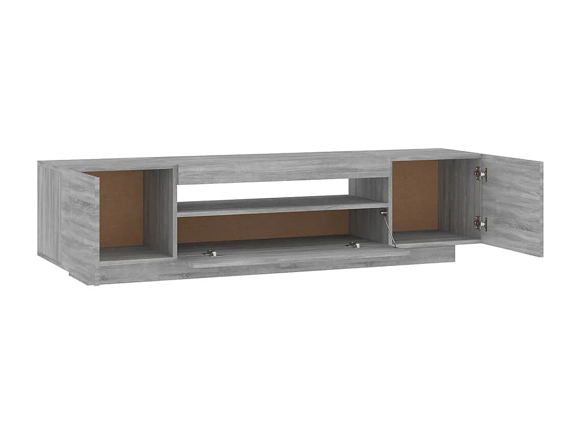 Crescent City  Meuble TV avec lumières LED Sonoma gris 160x35x40 cm