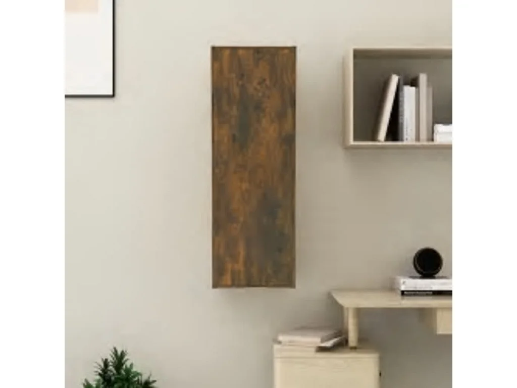 Hoeselt  Tv-meubel 30,5x30x90 cm bewerkt hout gerookt eikenkleur