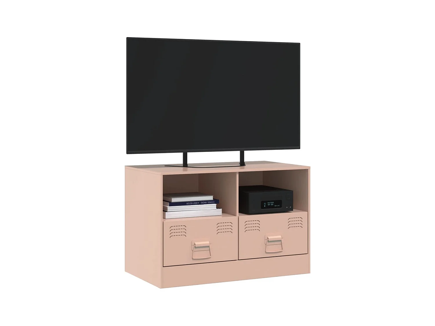 Amelie  Meuble TV rose 67x39x44 cm acier