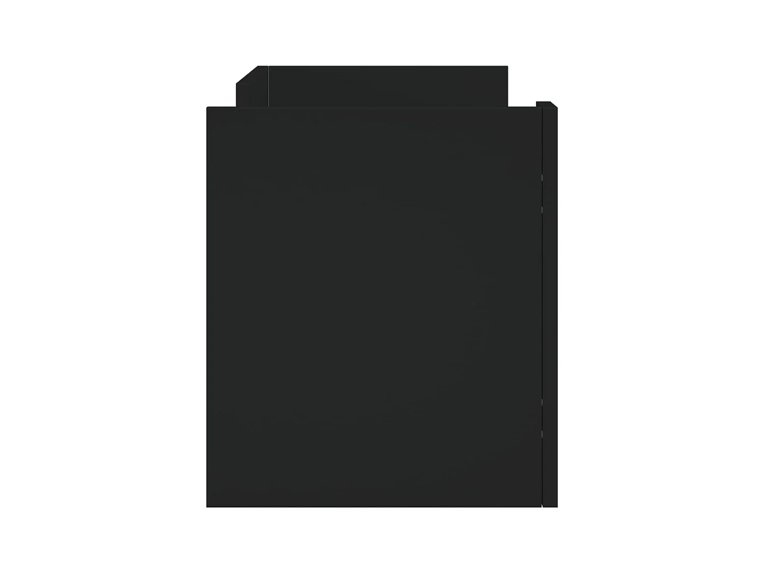 Nando  Mueble de TV madera de ingeniería negro 80x35x40 cm