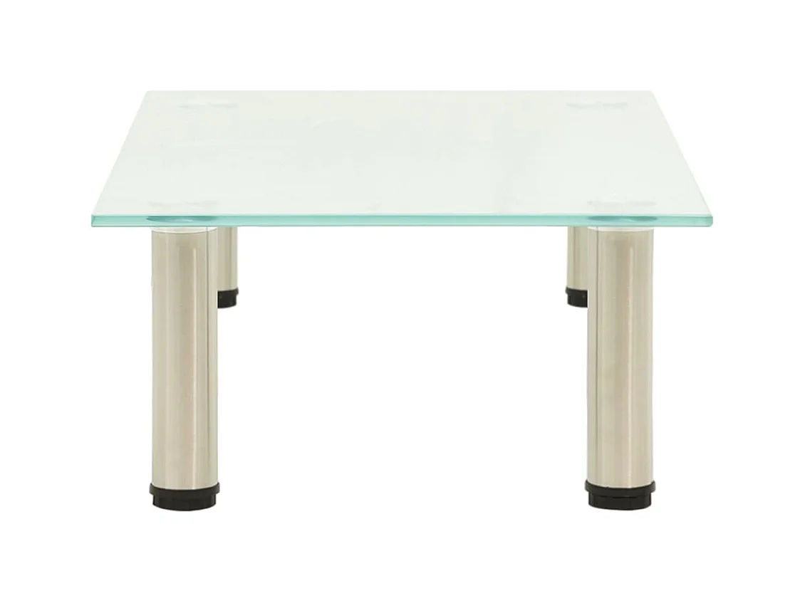 Élie  Meuble TV Givré 60x35x17 cm Verre trempé