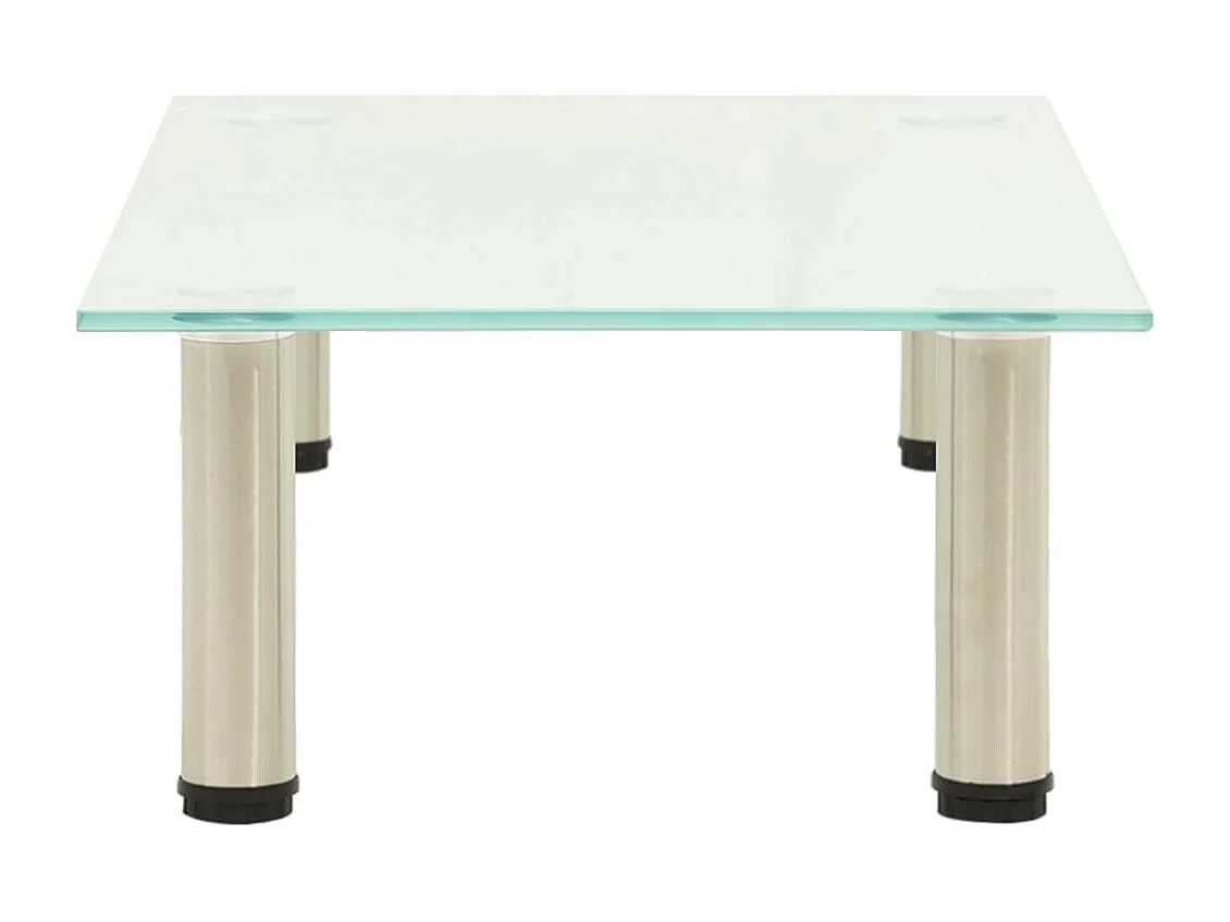 Élie  Meuble TV Givré 60x35x17 cm Verre trempé