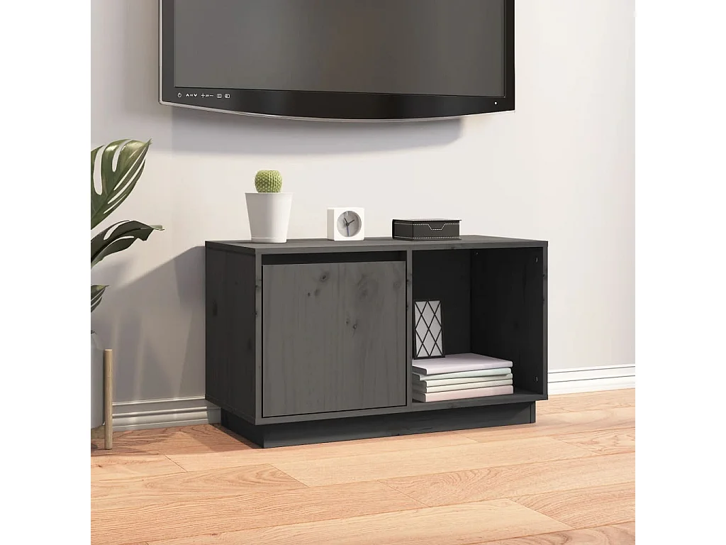 François-Paul  Mueble de TV de madera maciza de pino 74x35x44 cm
