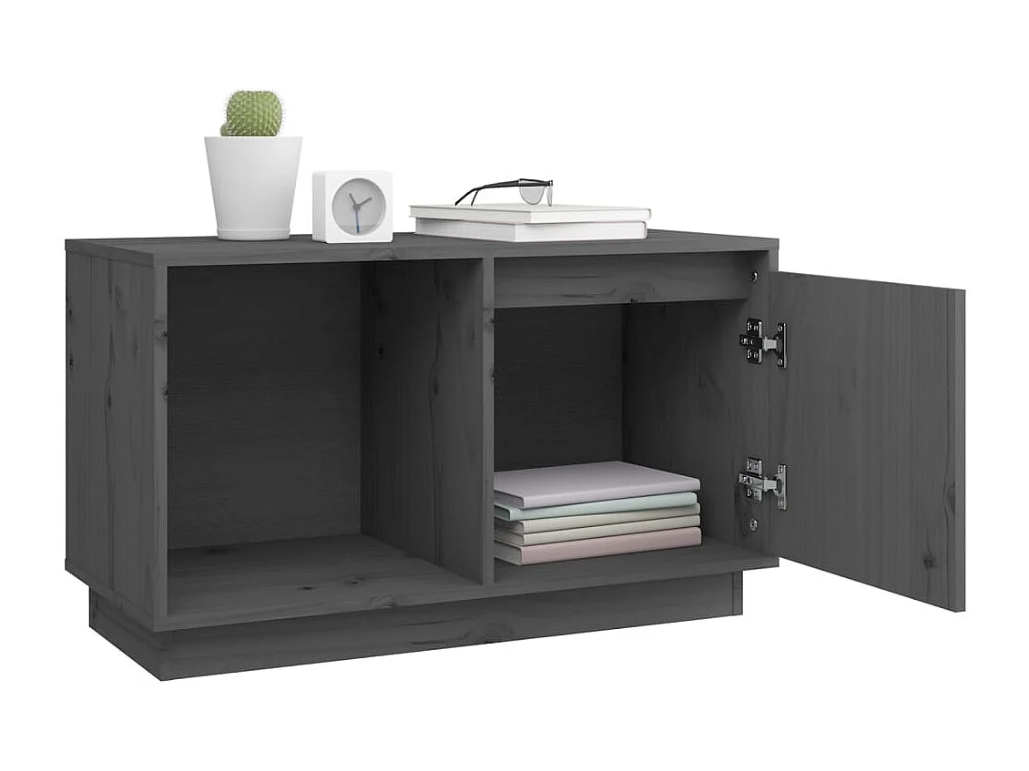 François-Paul  Mueble de TV de madera maciza de pino 74x35x44 cm