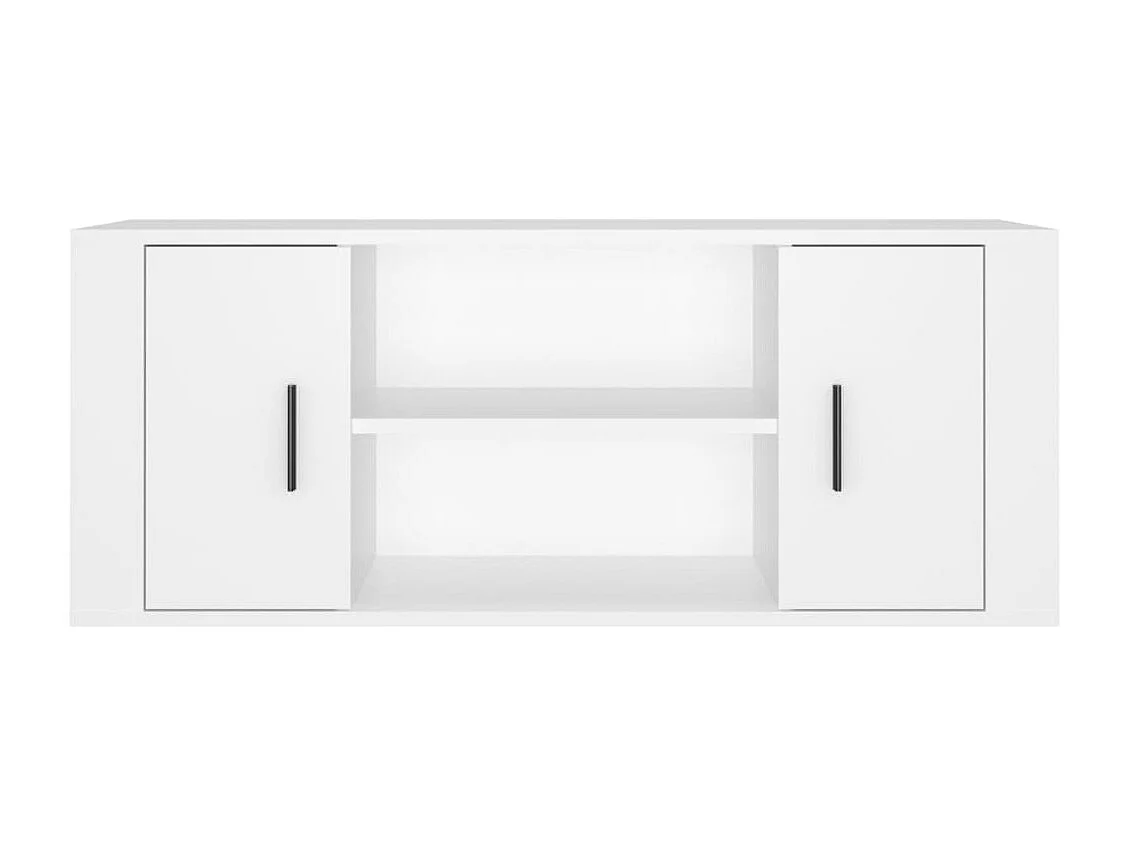 Åse Kristine  Meuble TV Blanc 100x35x40 cm Bois d'ingénierie