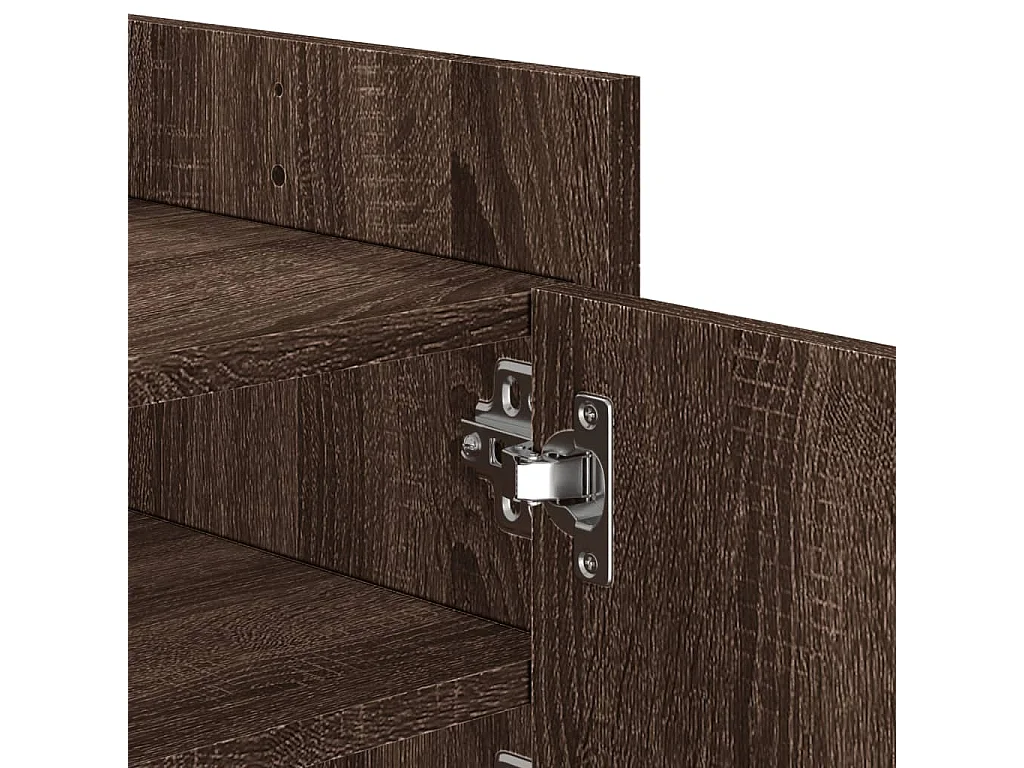 Nando  Meuble TV Chêne marron 100x35x40 cm Bois d'ingénierie