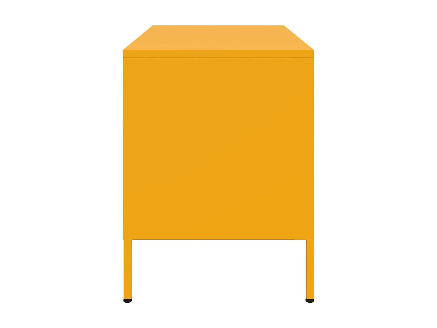 Neris  Meubles TV 2 pcs jaune moutarde 68x39x50,5 cm acier