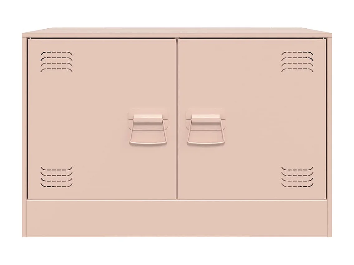 Castlerea  Meubles TV 2 pcs rose 67x39x44 cm acier