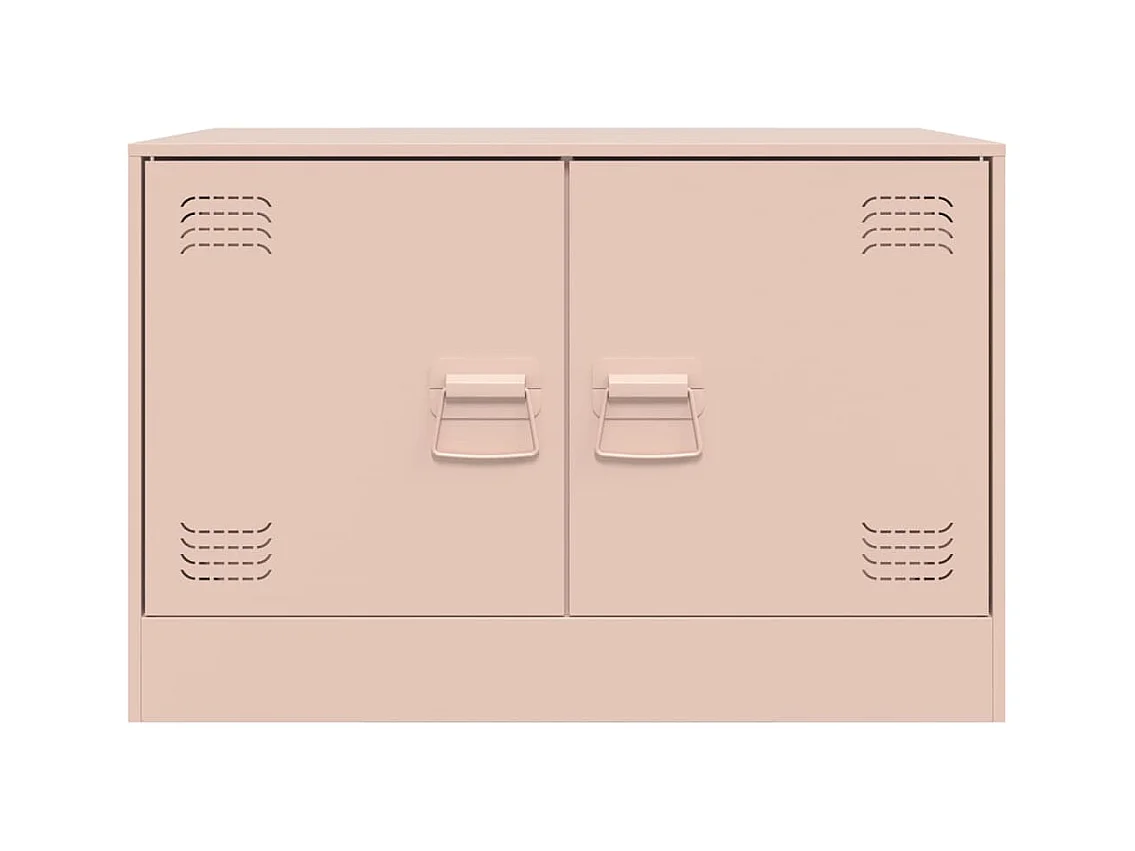 Castlerea  Meubles TV 2 pcs rose 67x39x44 cm acier