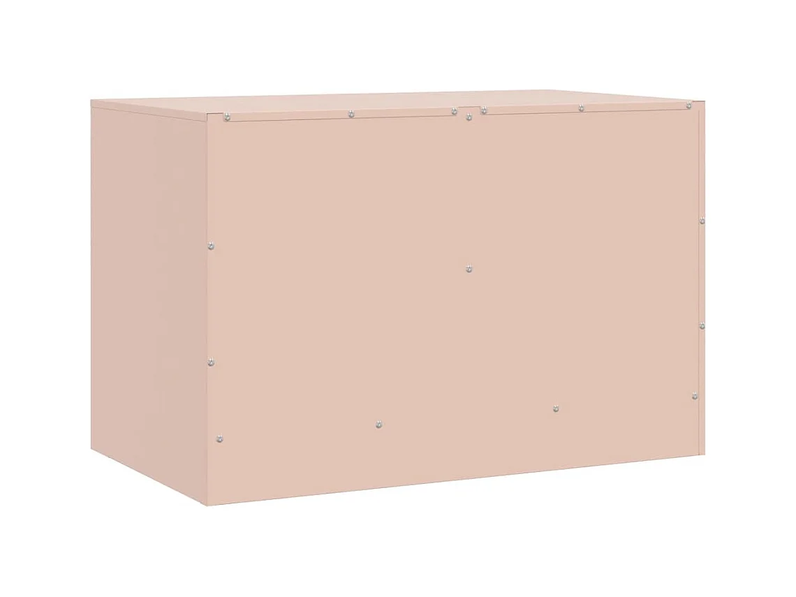 Castlerea  Meubles TV 2 pcs rose 67x39x44 cm acier