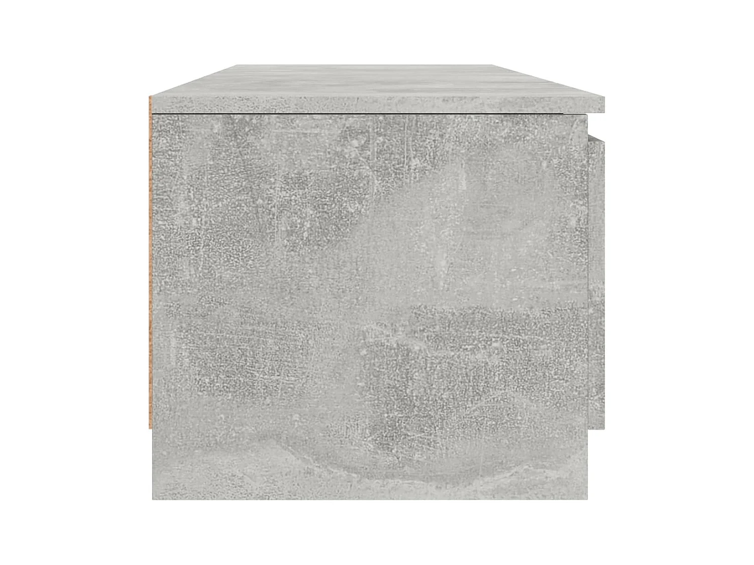 Kingman  Meuble TV Gris béton 140x40x35,5 cm Bois d'ingénierie