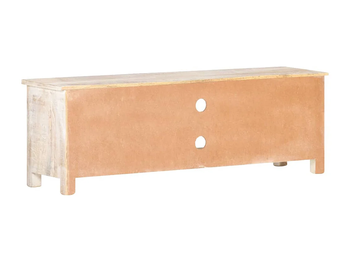 Philippe-Léon  Mueble para TV de madera maciza de acacia rugosa 120x30x40 cm