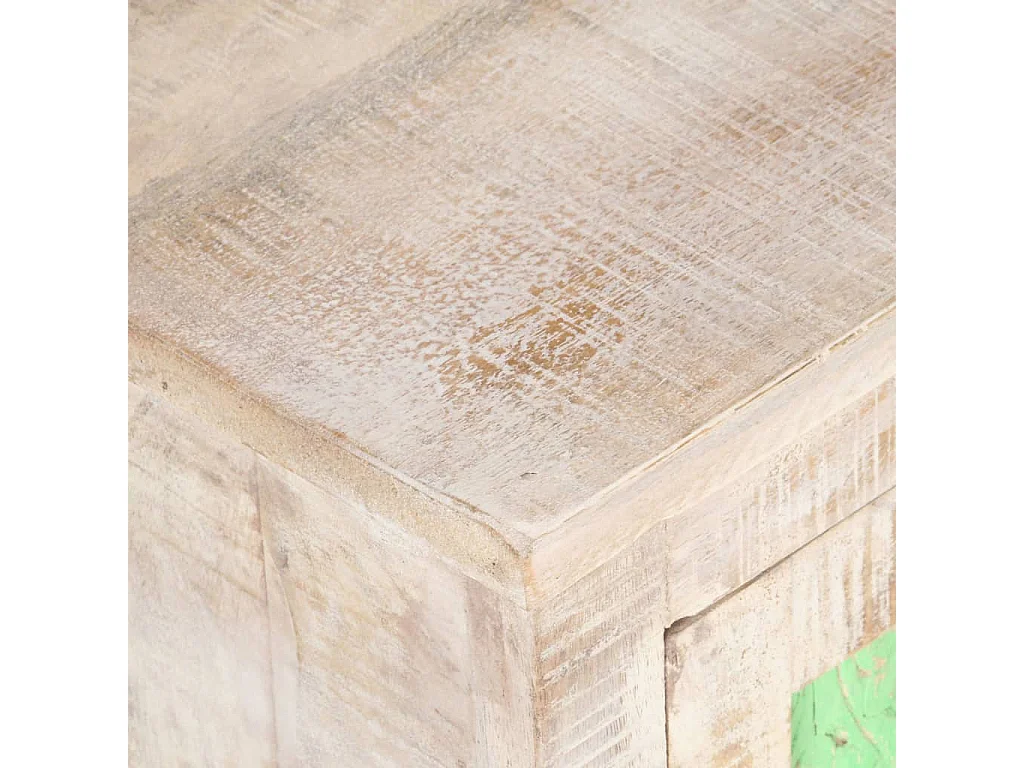 Philippe-Léon  Mueble para TV de madera maciza de acacia rugosa 120x30x40 cm