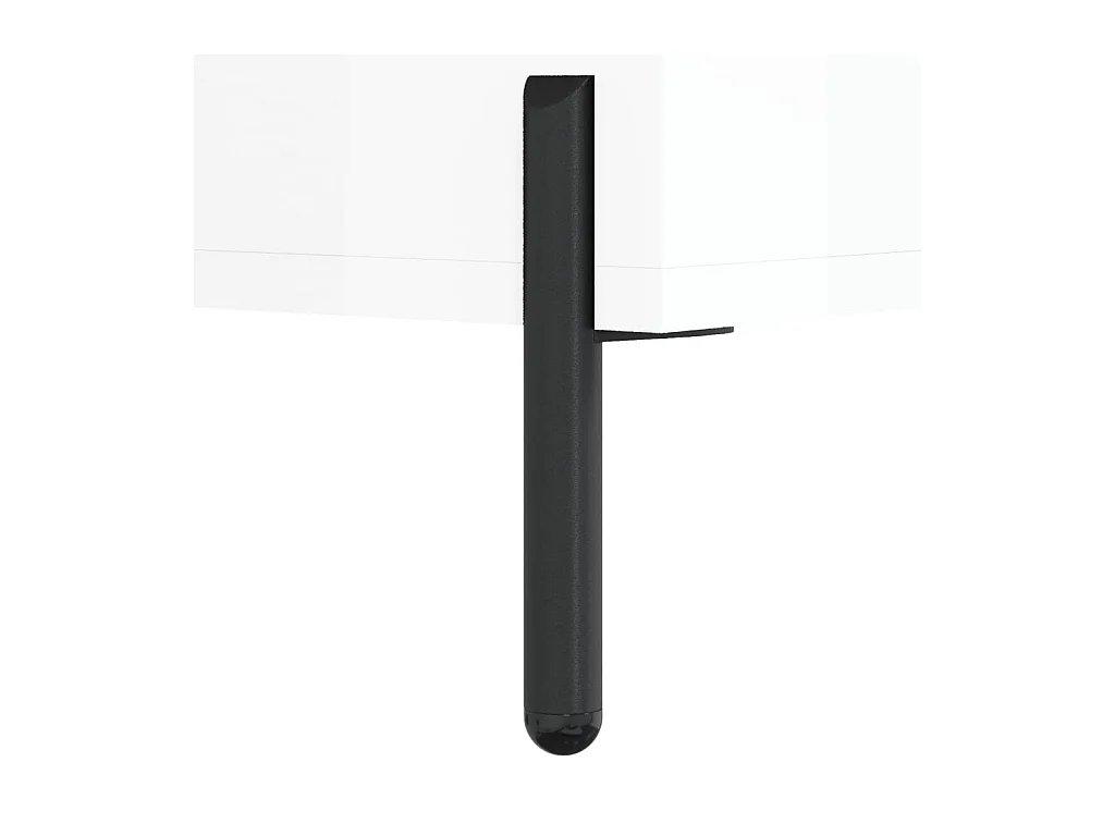 Erasmo  Meuble TV Blanc brillant 80x36x50 cm Bois d'ingénierie