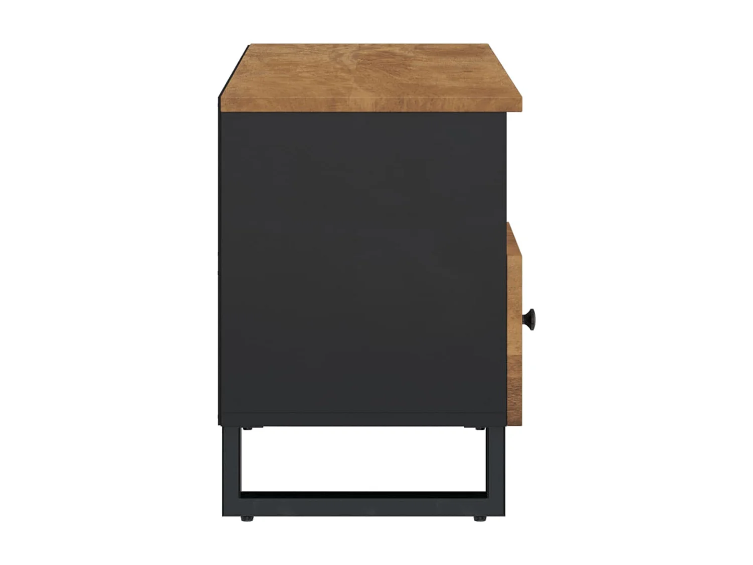 Bellport  Meuble TV 100x33x46 cm bois de manguier et d'ingénierie